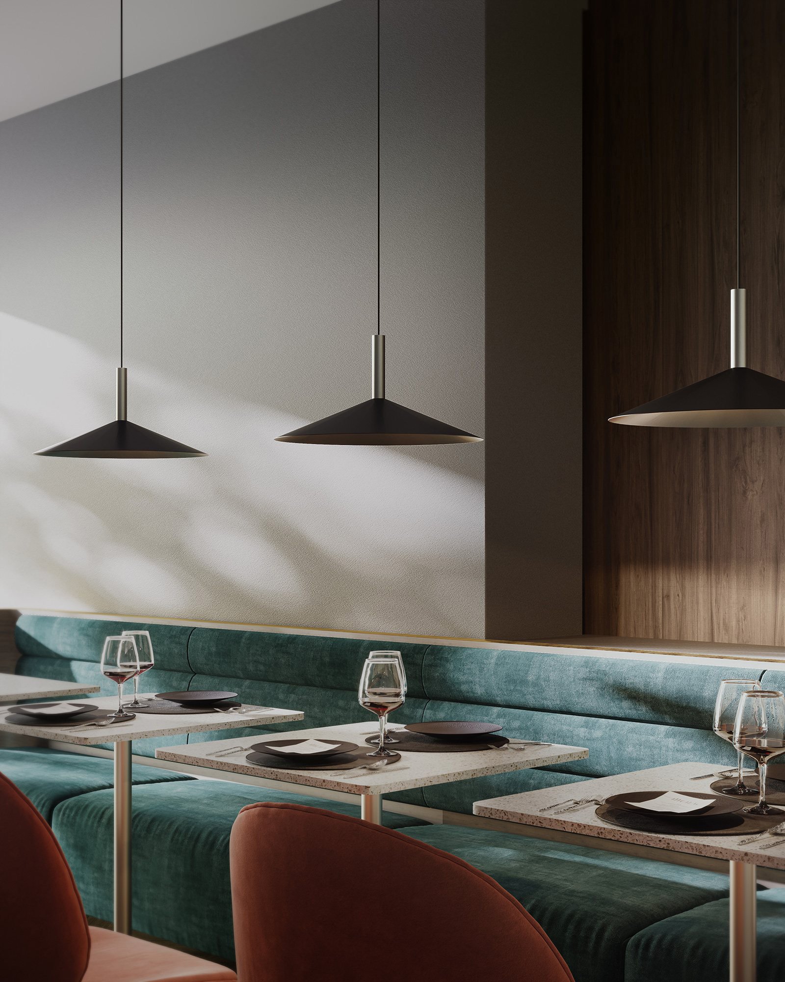 Altura Overhanging Floor Lamp by Valerio Sommella Studio for Penta