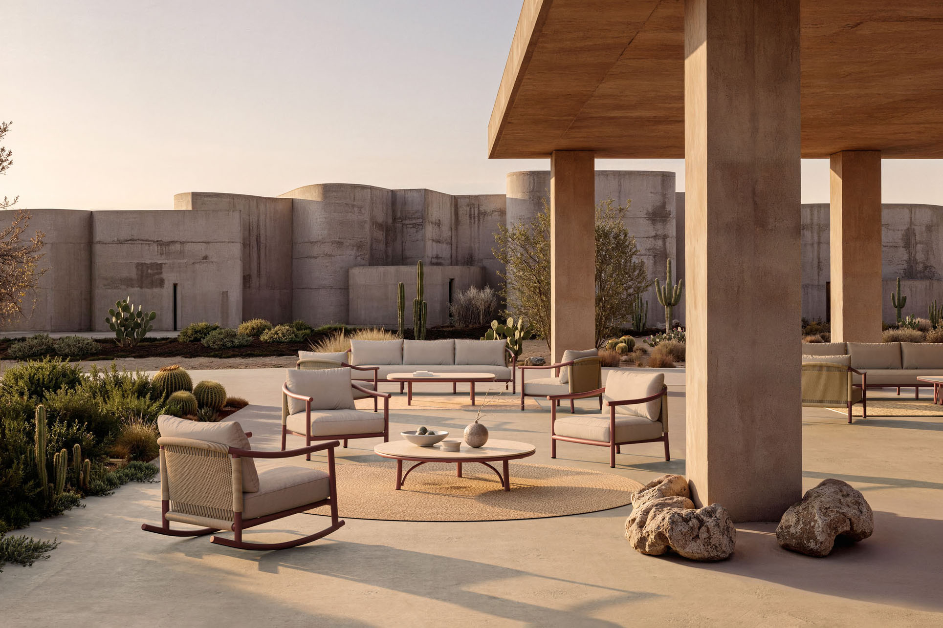 Arata Outdoor Furniture by Valerio Sommella Studio for SKLD Studio