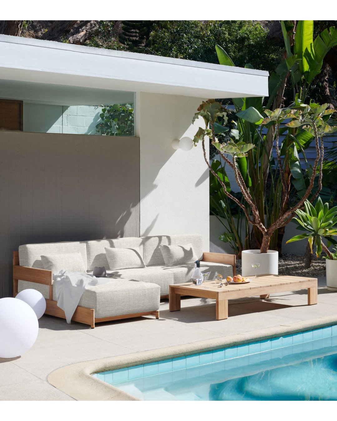 Esplanade Teak Outdoor Furniture by Valerio Sommella Studio for DWR