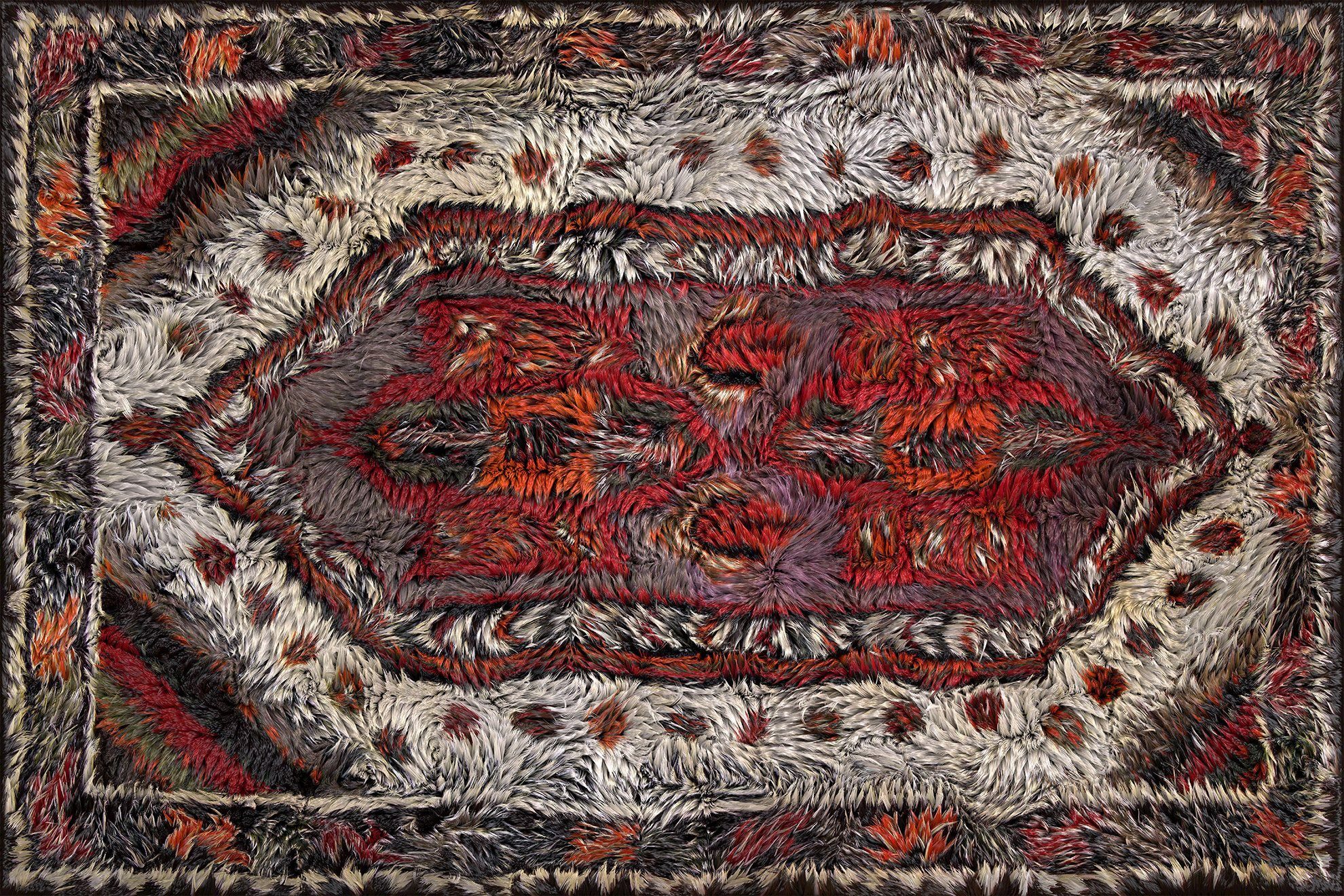 Fur Rugs Carpet & Rug Collection by Valerio Sommella Studio for Moooi