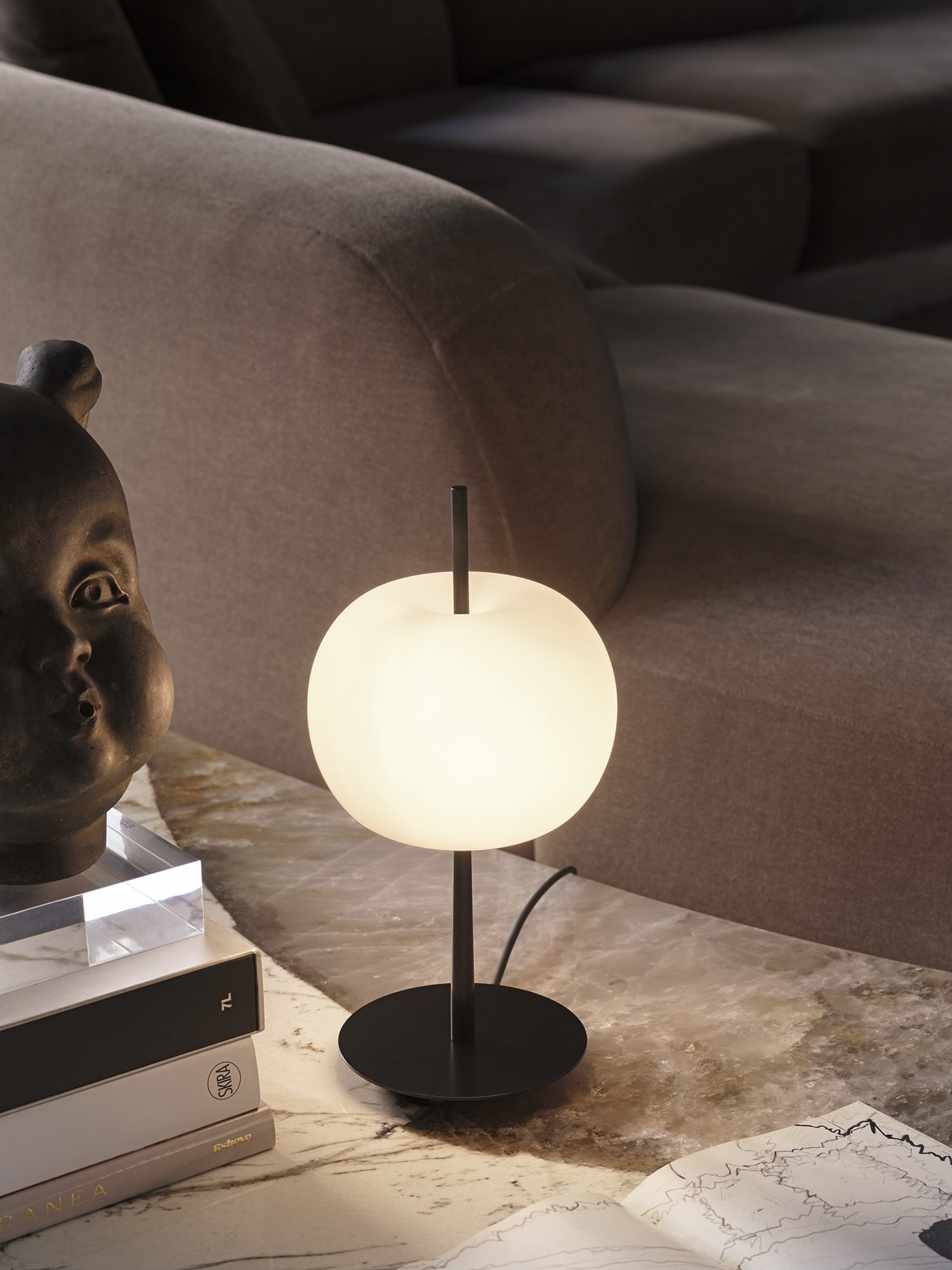Kushi Blown Glass Lamp by Valerio Sommella Studio for Kdln