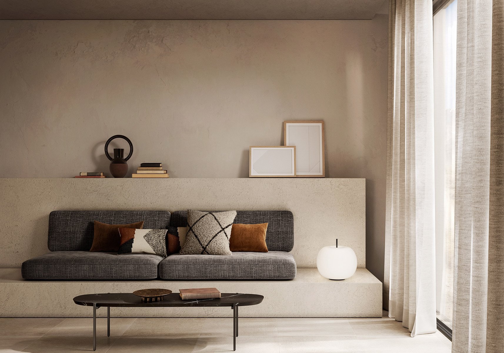 Kushi Blown Glass Lamp by Valerio Sommella Studio for Kdln