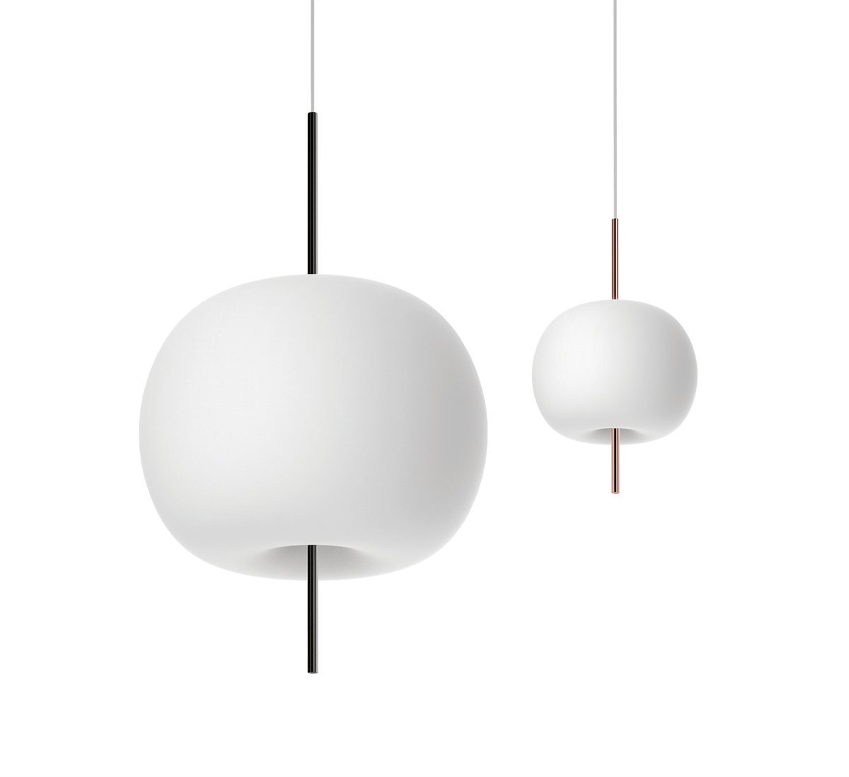 Kushi Blown Glass Lamp by Valerio Sommella Studio for Kdln