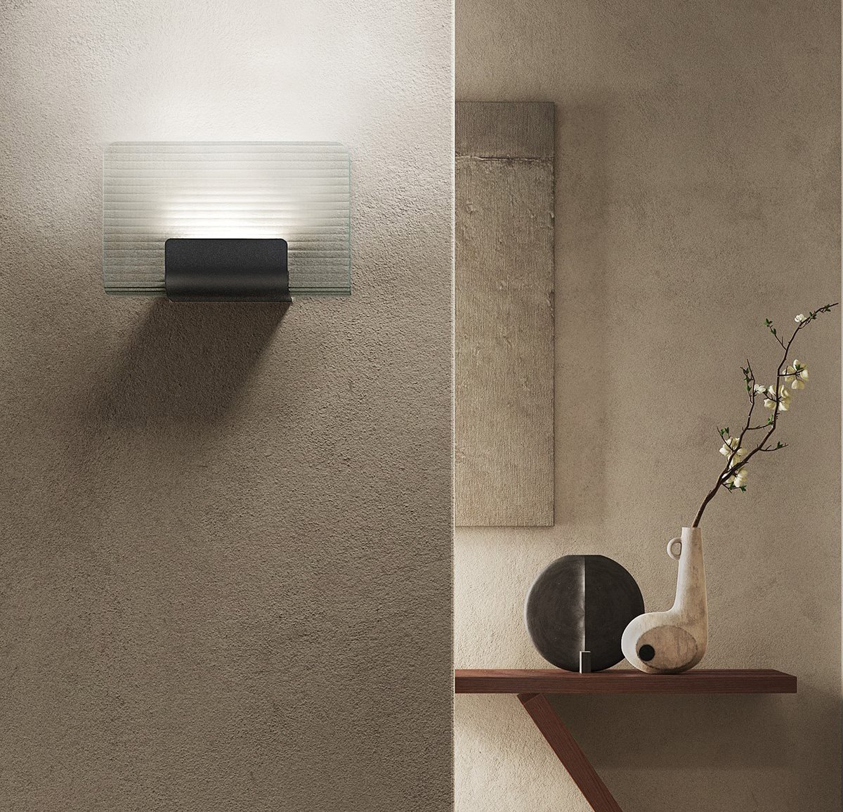 Nami Wall Glass Wall Lamp by Valerio Sommella Studio for Kdln