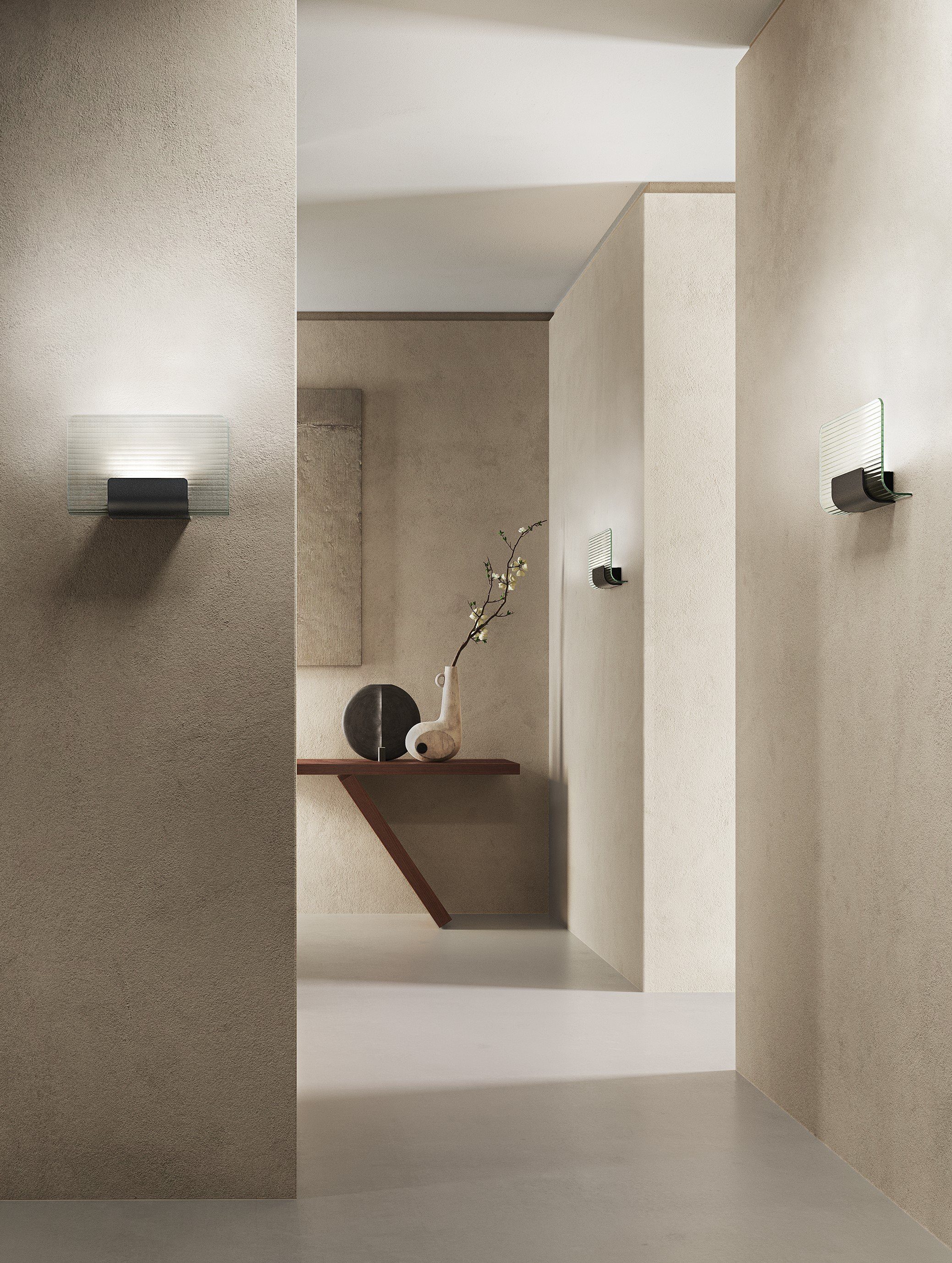 Nami Wall Glass Wall Lamp by Valerio Sommella Studio for Kdln