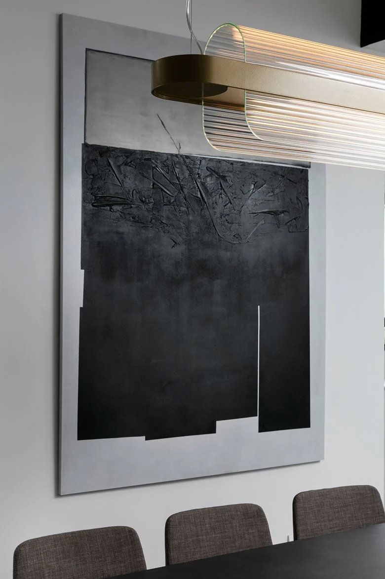 Nami Curved Glass Suspension Lamp by Valerio Sommella Studio for Kdln