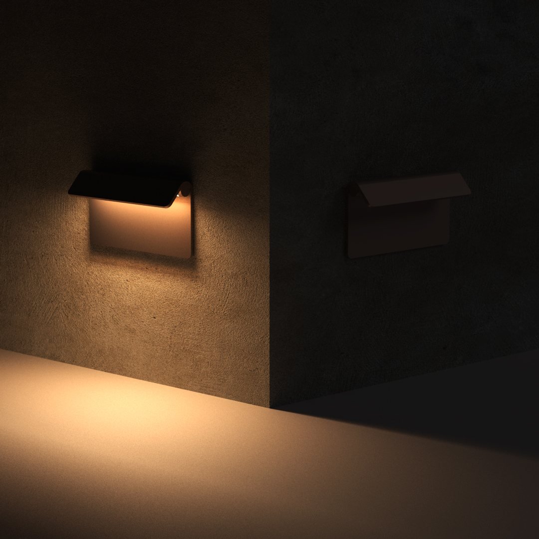 Piega Aluminum Wall Lamp by Valerio Sommella Studio for Dga