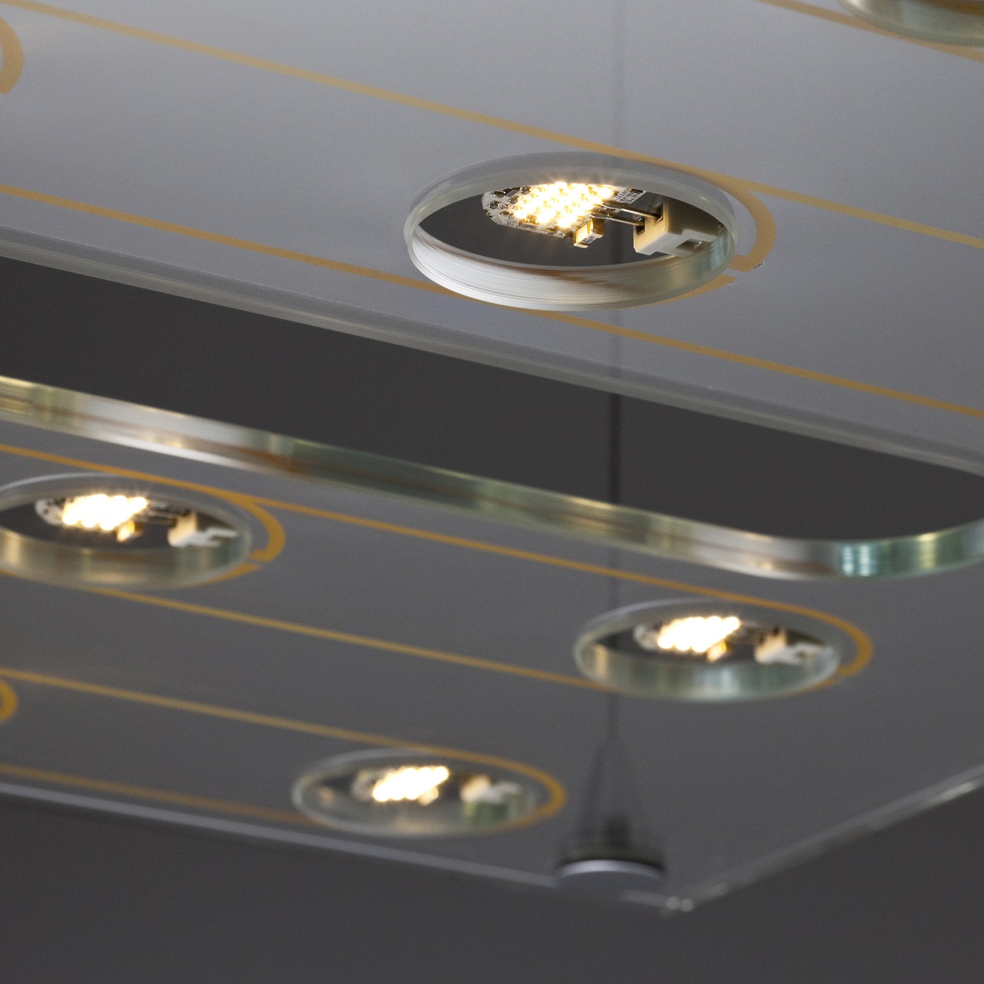 Pulse Tempered Glass Lamp by Valerio Sommella Studio for Fabbian