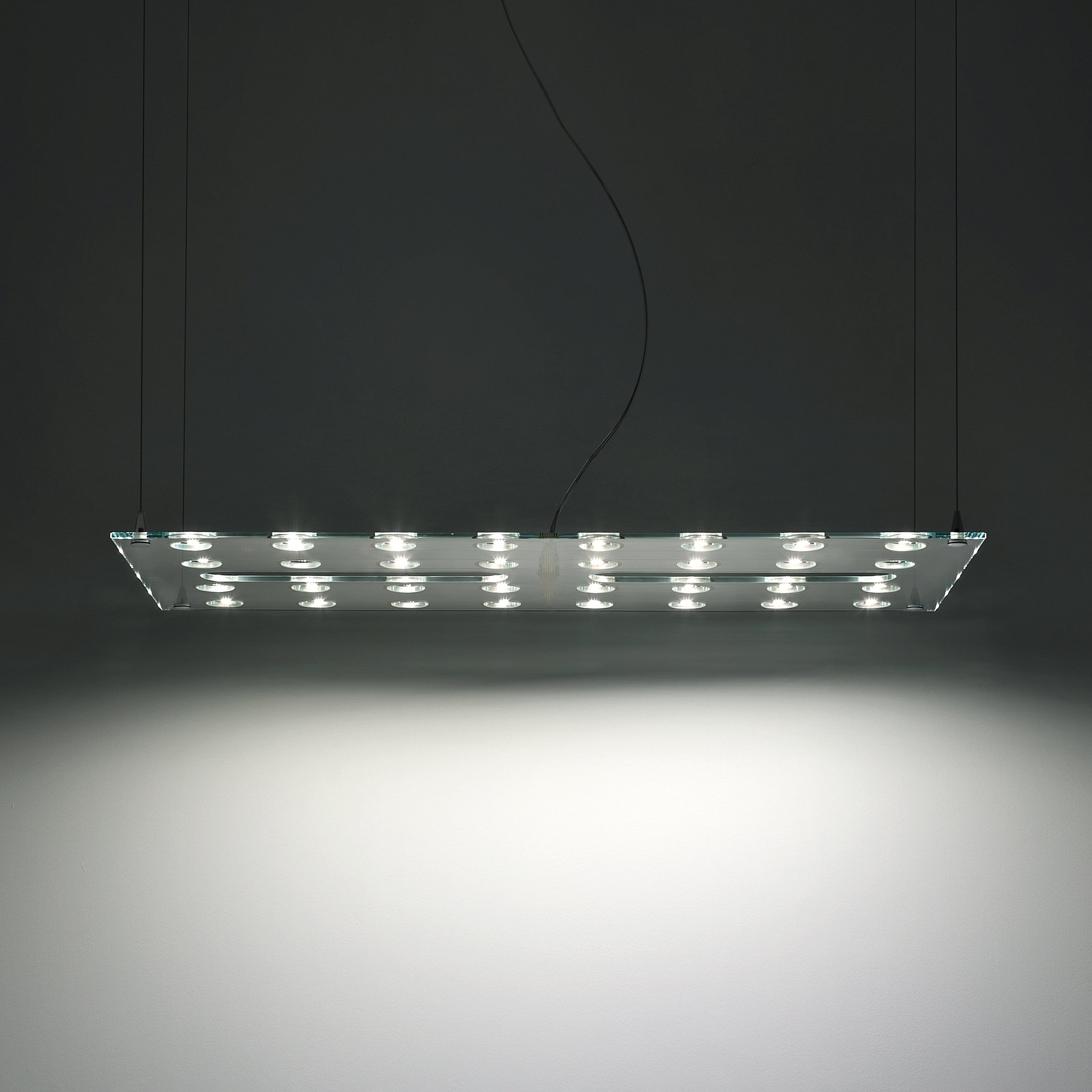 Pulse Tempered Glass Lamp by Valerio Sommella Studio for Fabbian