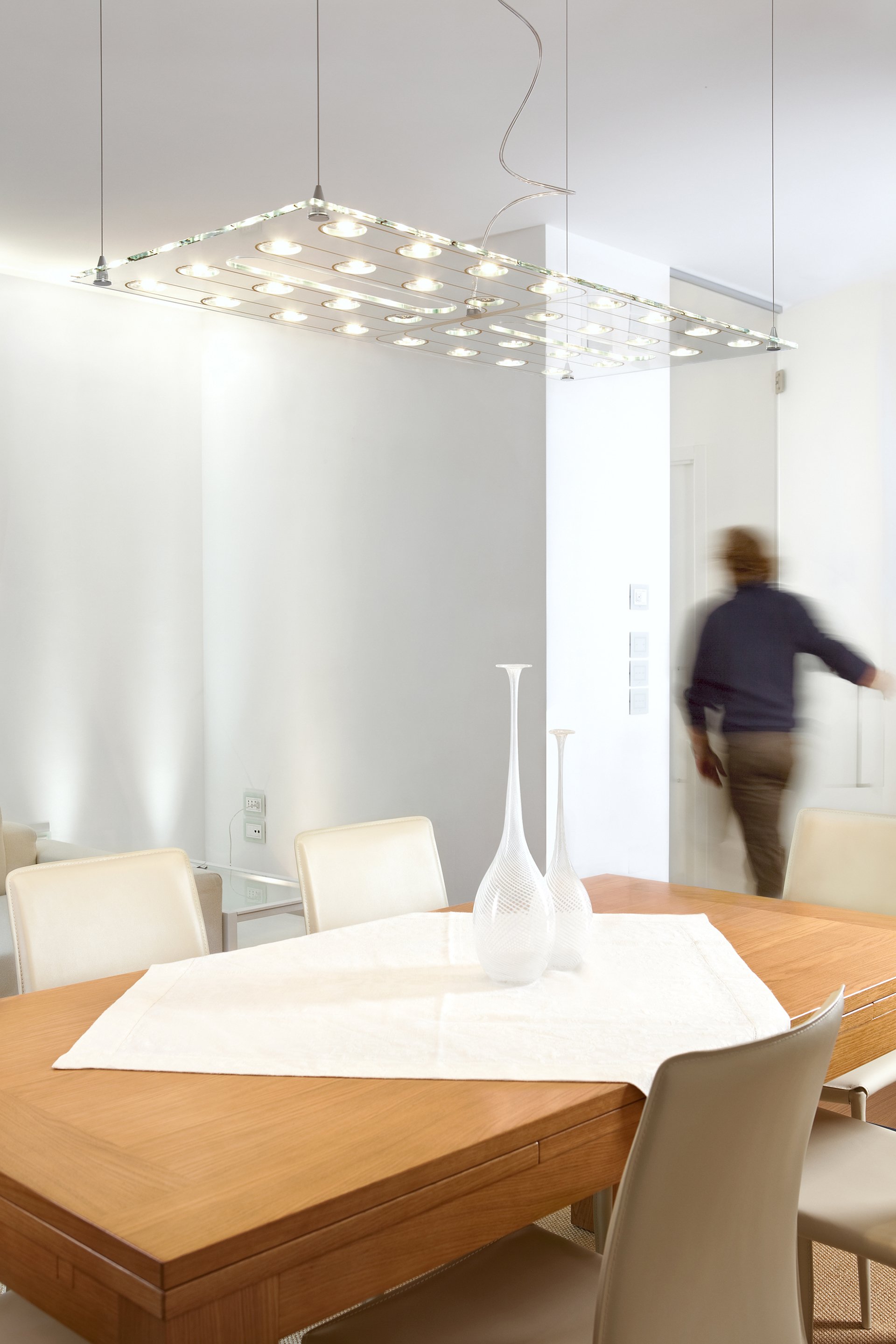 Pulse Tempered Glass Lamp by Valerio Sommella Studio for Fabbian