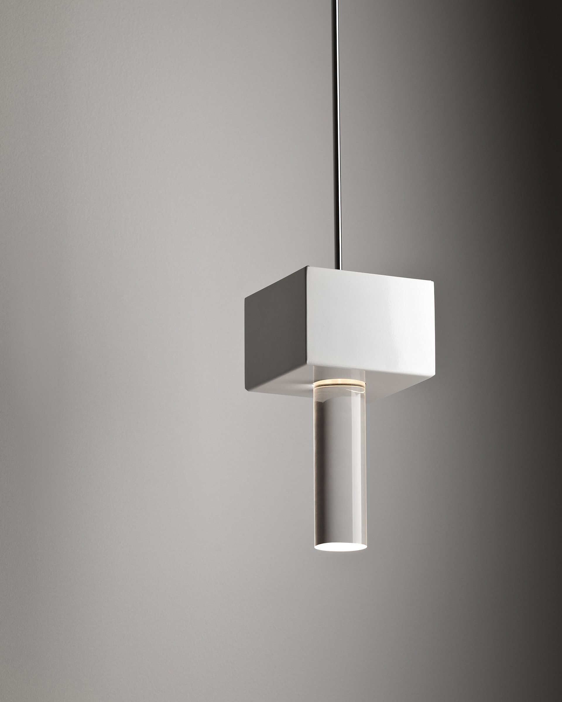 Rampu Optical Glass Table Lamp by Valerio Sommella Studio for Fabbian