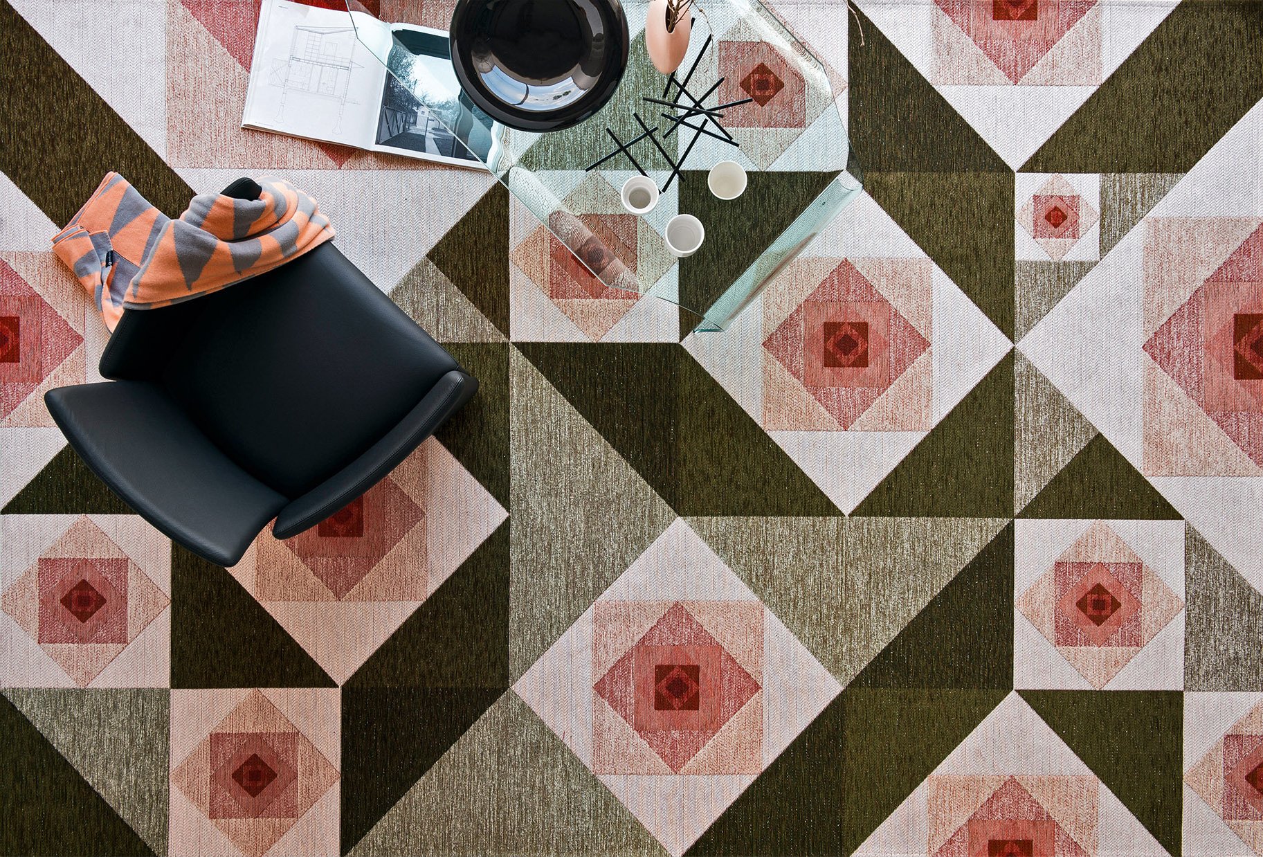 Rose Jacquard Rug by Valerio Sommella Studio for Calligaris