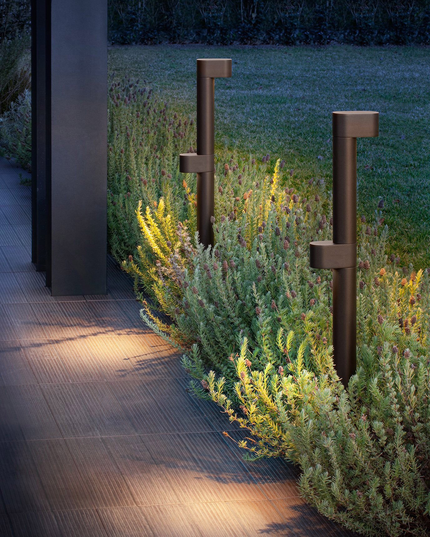 Ted Outdoor Bollard Light by Valerio Sommella Studio for Dga