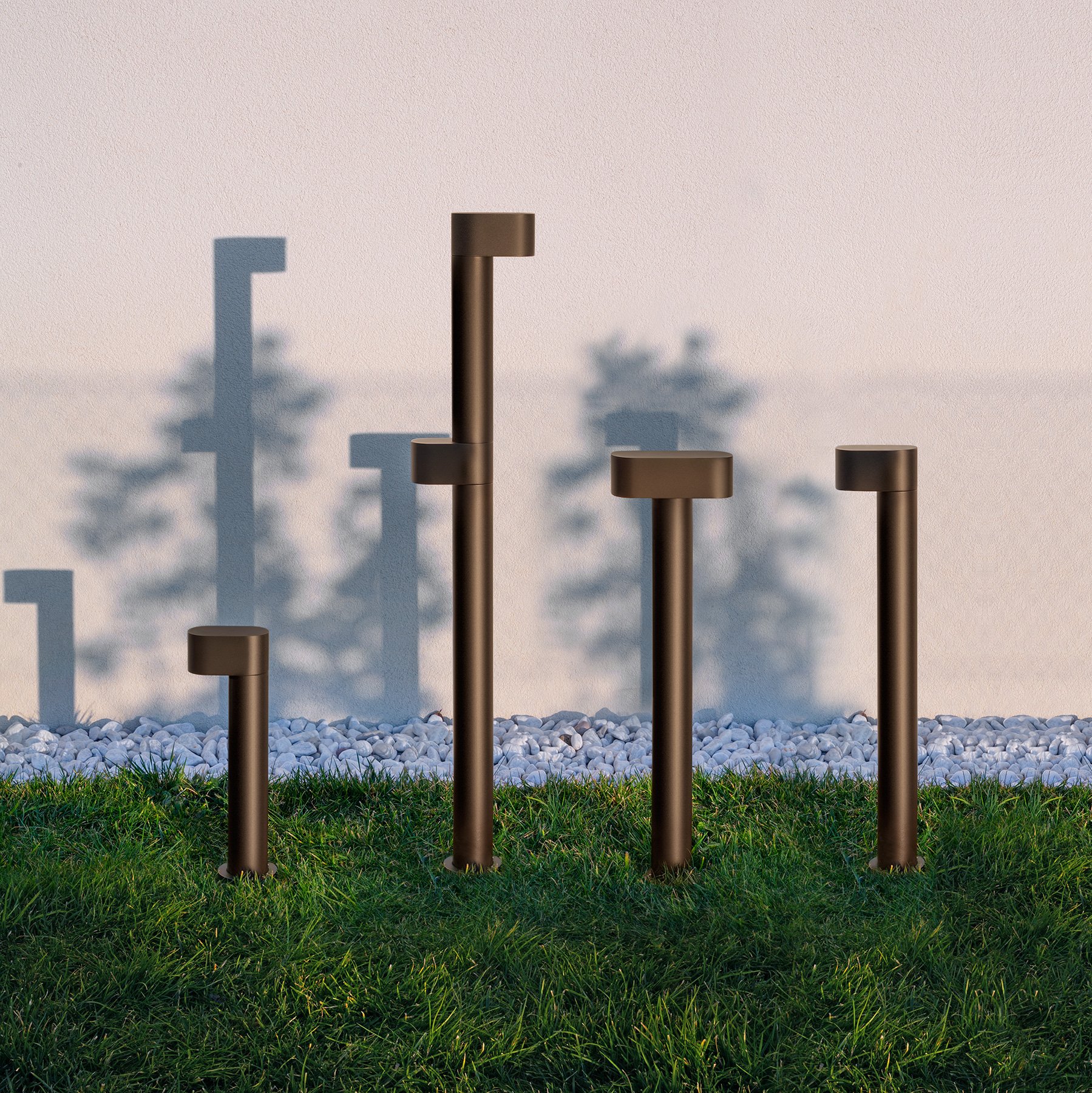 Ted Outdoor Bollard Light by Valerio Sommella Studio for Dga