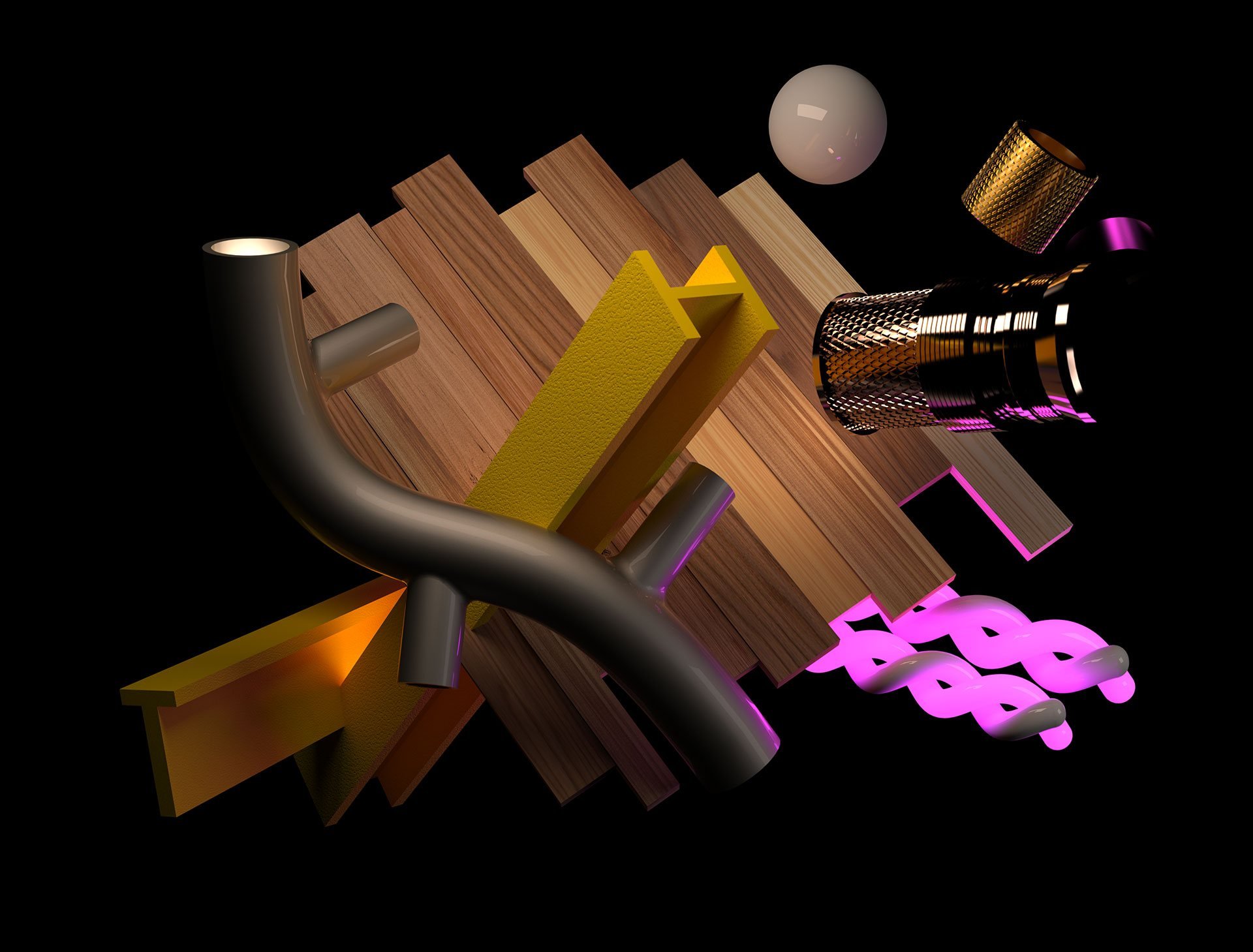 Visual Landscapes Graphic Artwork by Valerio Sommella Studio for Apple